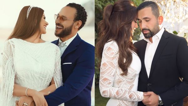 Dorra Zarrouk and Hani Saad Makes a Debut as Newlyweds at Hanady Mehanna's Wedding (Pictures)