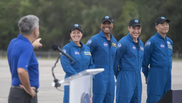 The Crew-1 astronauts arrived at Kennedy Space Center yesterday to start final preparations for liftoff! (Twitter)