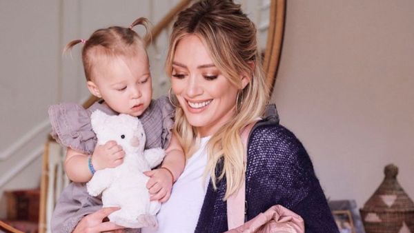 Hilary gave birth to her first child when she was 24 