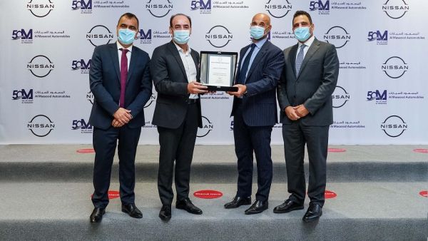 نيسان الشرق الأوسط تمنح المسعود للسيارات جائزة الأداء المتميز في نمو حصتها السوقية