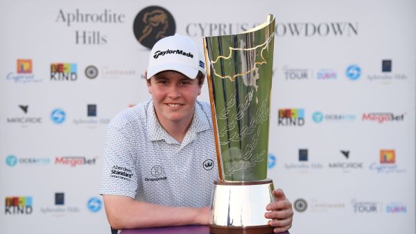 Macintyre with the Cyprus Showdown Trophy