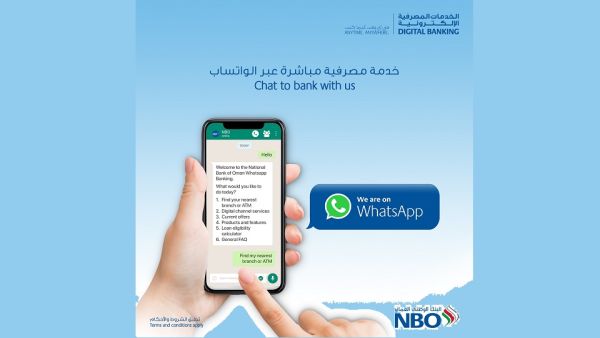National Bank of Oman Launches Whatsapp Service for Customer Queries