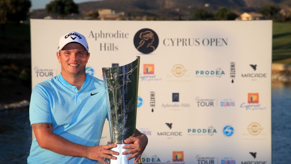 Shinwin celebrates his Aphrodite Hills Cyprus Open Victory