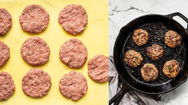 برغر الديك الرومي بصلصة المايبل