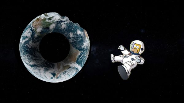 Donut-Earth Theory which was suggested by Rachel Livingston maked interesting comeback. (Albawaba/ Rami Khoury)