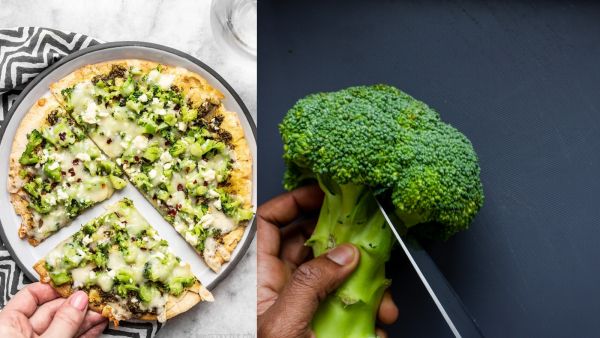 بيتزا بروكلي بيستو سريعة