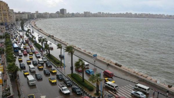 شهدت محافظة الإسكندرية، هطول سيول من الأمطار في جميع أنحاء المحافظة