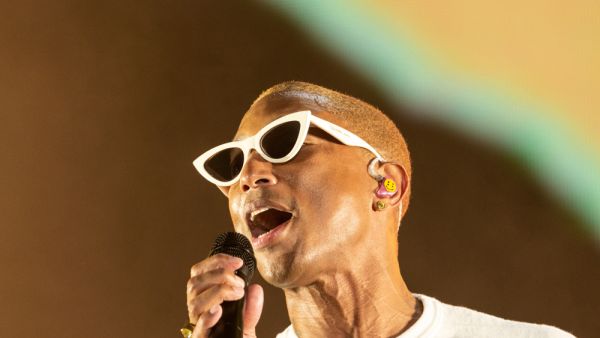 Pharrell Williams performs on stage during 2019 Global Citizen Festival at Central Park. (shutterstock)