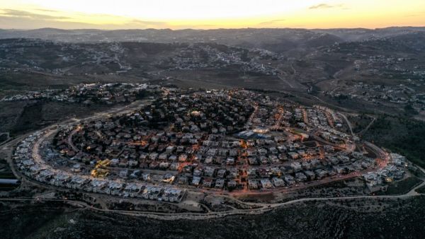 This picture taken on November 17, 2020 shows an aerial view of the Israeli settlement of Tekoa in the occupied West Bank, south of Bethlehem. MENAHEM KAHANA / AFP This picture taken on November 17, 2020 shows an aerial view of the Israeli settlement of Tekoa in the occupied West Bank, south of Bethlehem. MENAHEM KAHANA / AFP