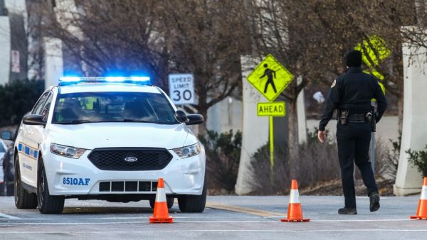 Police close off an area damaged by an explosion on Christmas morning on December 25, 2020 in Nashville, Tennessee. A Hazardous Devices Unit was en route to check on a recreational vehicle which then exploded, extensively damaging some nearby buildings. According to reports, the police believe the explosion to be intentional, with at least 3 injured and human remains found in the vicinity of the explosion. Terry Wyatt/Getty Images/AFP