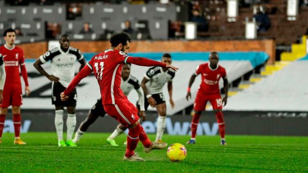 صلاح يسجل هدف التعادل لليفربول