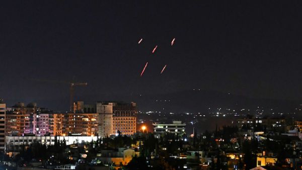 Syrian air defenses thwarted an ‘Israeli aggression’ in Damascus  (Twitter)