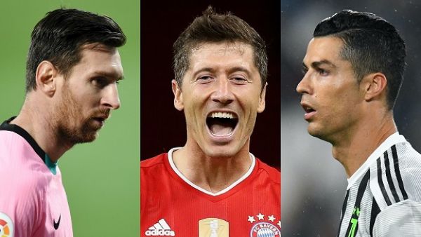 رونالدو وليفاندوفسكي وميسي