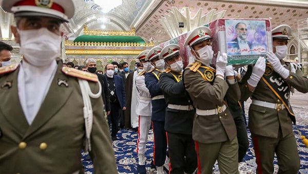 جنازة رئيس مركز الأبحاث والتكنولوجيا في وزارة الدفاع محسن فخري زادة