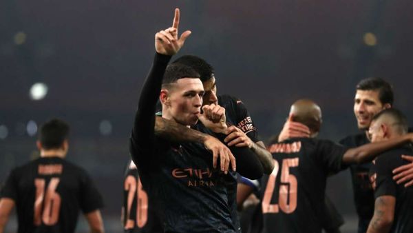 فودين يحتفل بهدفه