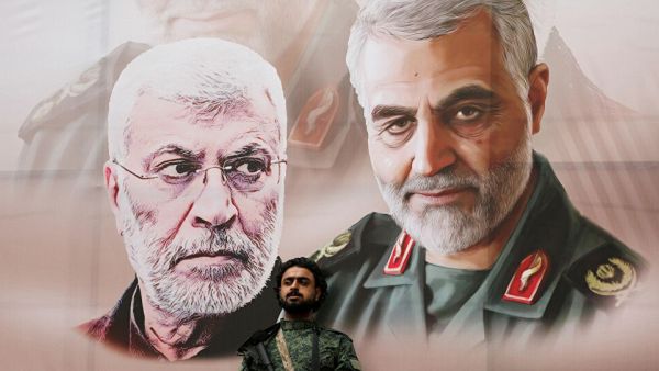 قائد قوة القدس الجنرال قاسم سليماني ونائب رئيس هيئة الحشد الشعبي أبو مهدي المهندس