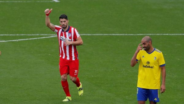 سواريز ينفرد في طليعة الهدافين برصيد 14 هدفاً وبفارق هدفين عن يوسف النصيري مهاجم إشبيلية