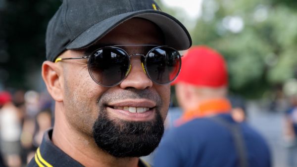 The chairman of the right-wing Proud Boys group was arrested January 4 in Washington over the torching last month of a Black Lives Matter banner taken from a church during violent protests, police said. Enrique Tarrio, 36, was taken into custody as the US capital braces for demonstrations against lawmakers' certification this week of Joe Biden as the next US president.  John Rudoff / AFP