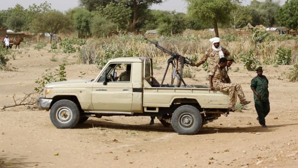 The violence has pitted the Massalit tribe against Arab nomads in El Geneina, the capital of West Darfur state, but later morphed into broader fighting involving armed militias in the area. ASHRAF SHAZLY / AFP