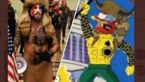 How The Simpsons predicted Capitol riots: Fans draw comparisons with episode which showed 'civil war' on Inauguration Day 2021. (Twitter)