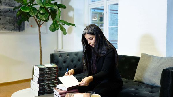 Born amid the horrors of war in Iraqi Kurdistan, Danish author Sara Omar now raises her voice to denounce violence inflicted on women. (AFP)