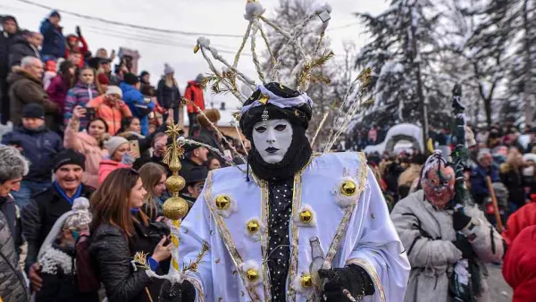 The Vevcani Carnival celebrates the arrival of the New Year according to the old calendar. (AFP)