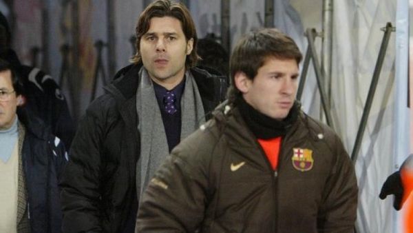 صورة أرشيفية لميسي وبوتشيتينو