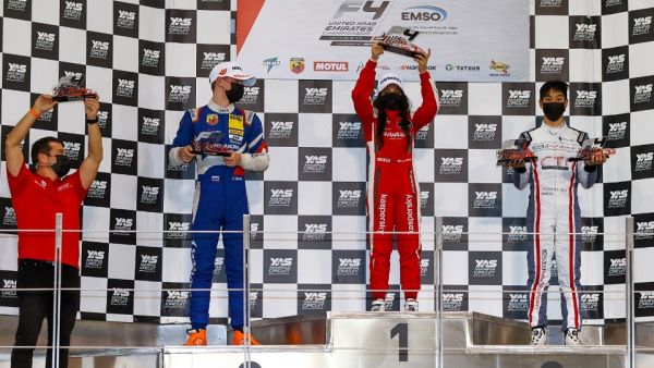 Hamda Al Qubaisi Victorious During Round 2 of f4 UAE at Yas Marina Circuit