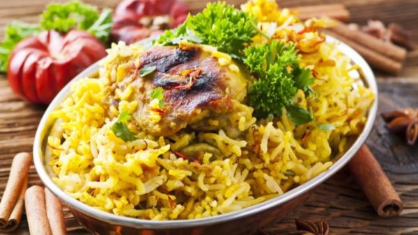 برياني الدجاج بدون فلفل حار