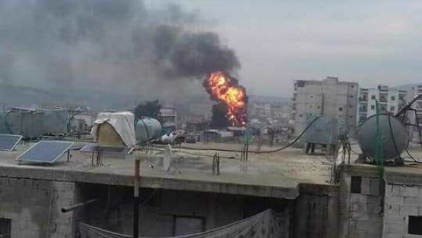 تفجير سيارة مفخخة في مدينة عفرين