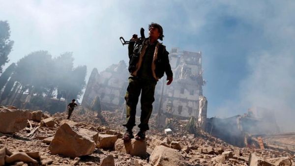 Houthi militants in Yemen. (AFP)