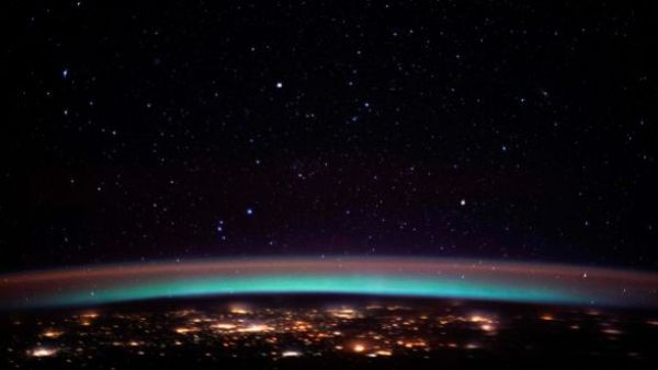 A view of the city lights at the intersection of Europe and Asia as the International Space Station orbits above, in March 2020. Photograph: Nasa handout/AFP via Getty Images