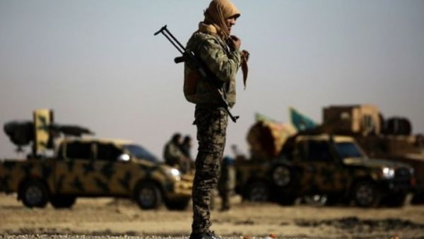 مقاتلون من قوات سوريا الديمقراطية "قسد"