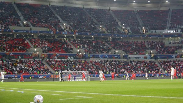This picture taken on December 18, 2020 shows a view of the Amir Cup final football match between al-Sadd and al-Arabi at the newly-inaugurated Al-Rayyan Stadium in Al-Rayyan. (Photo: KARIM JAAFAR / AFP)
