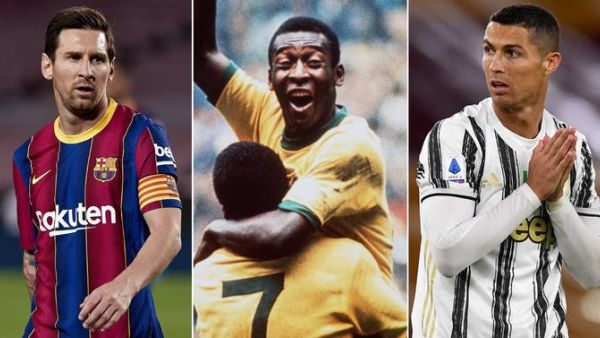 رونالدو وبيليه وميسي