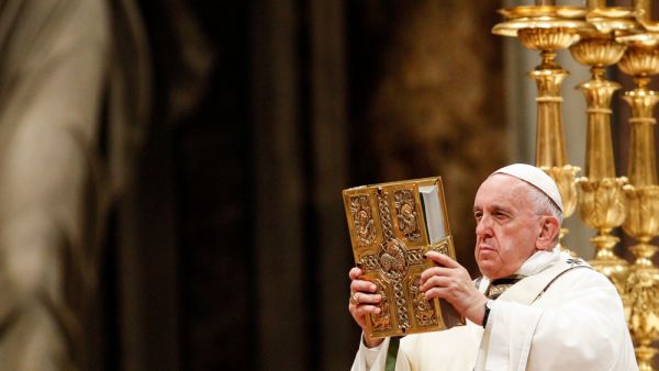 Pope Francis celebrates the Easter vigil ceremony in St. Peter's Basilica. (Shutterstock/ File Photo) Pope Francis celebrates the Easter vigil ceremony in St. Peter's Basilica. (Shutterstock/ File Photo)
