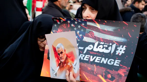 Funeral of Qassem Suleimani assassinated by American drones, Qasem Soleimani was an Iranian major general in the Islamic Revolutionary Guard Corps (IRGC). Iran Tehran, Jan 7, 2020. (Shutterstock/ File Photo)