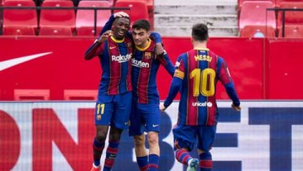 برشلونة ينتقم من خسارته أمام إشبيلية في ذهاب نصف نهائي كأس إسبانيا بنفس النتيجة