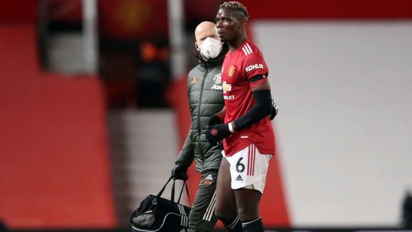 بوغبا يغادر المباراة بداعي الإصابة