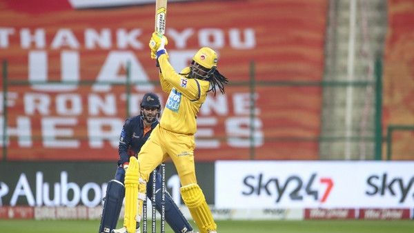 Chris Gayle in action against Maratha Arabians (Photo: Abu Dhabi T10)