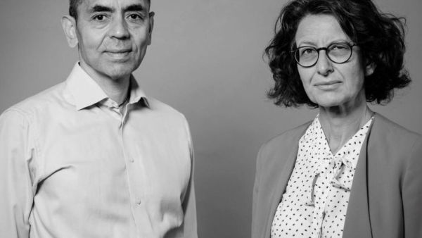 The BioNTech-Pfizer vaccine was developed by spouses Ozlem Tureci and Ugur Sahin, who are both children of Turkish immigrants in Germany. (Twitter)