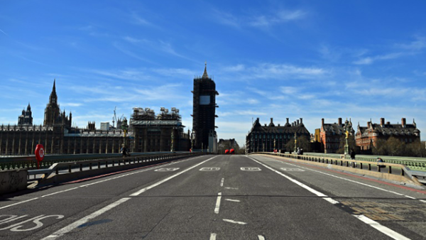 London deserted during lockdown (AFP File Photo)