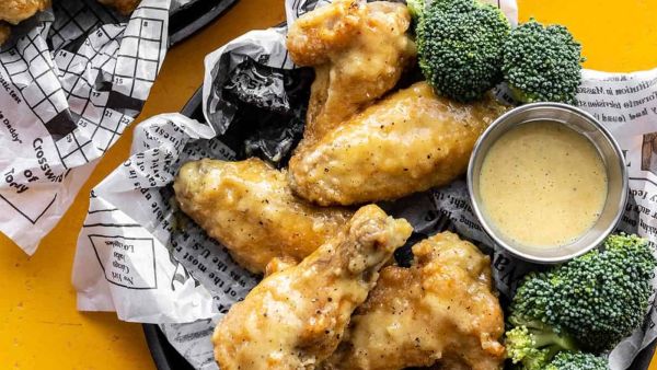 أجنحة الدجاج بالخردل بالعسل