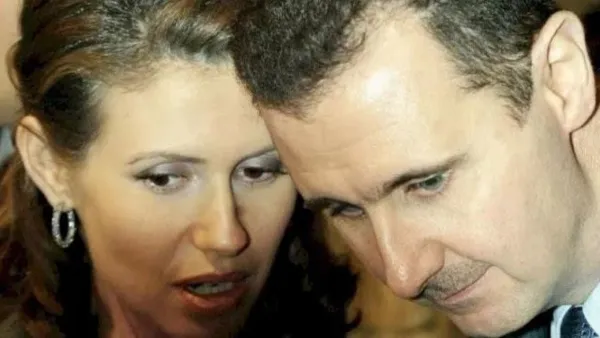 الاسد وزوجته يعملان خلال فترة الحجر