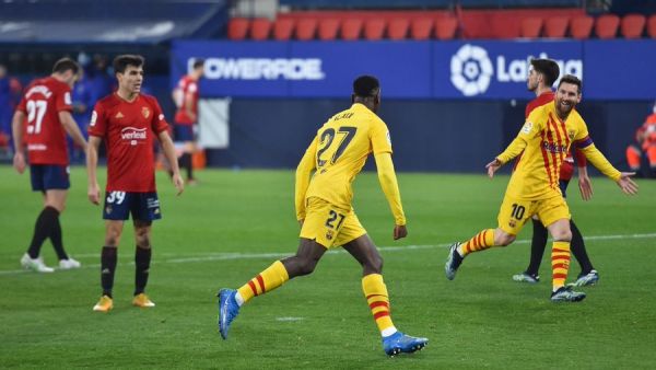 برشلونة يحقق انتصاراً جديداً وينفرد في المركز الثاني مؤقتاً