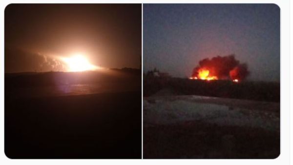  قصفا صاروخيا نفذته جهة مجهولة اسفر عن سقوط ضحايا