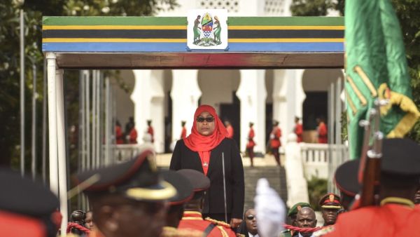 New Tanzanian first female President Samia Suluhu Hassan.
