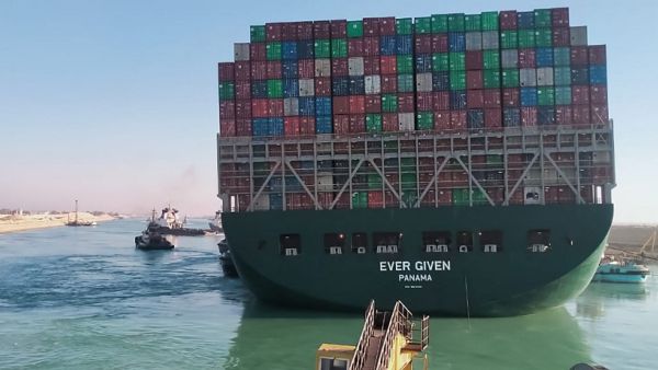 Stuck cargo ship re-floated in Suez Canal