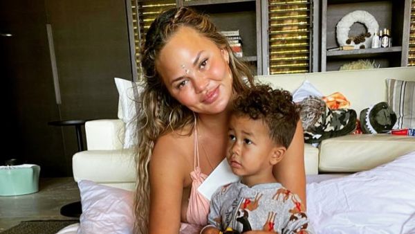 Chrissy Teigen and Son Miles 