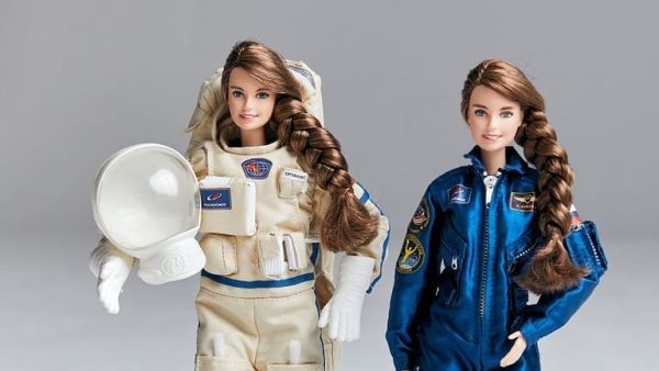 Space Barbie - modelled on Russia’s only current female cosmonaut Anna Kikina